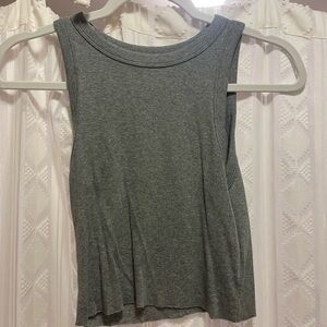 Gray Sleeveless Women's Top